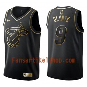 NBA Miami Heat Trikot Kelly Olynyk 9 Nike Schwarz Golden Edition Swingman - Herren